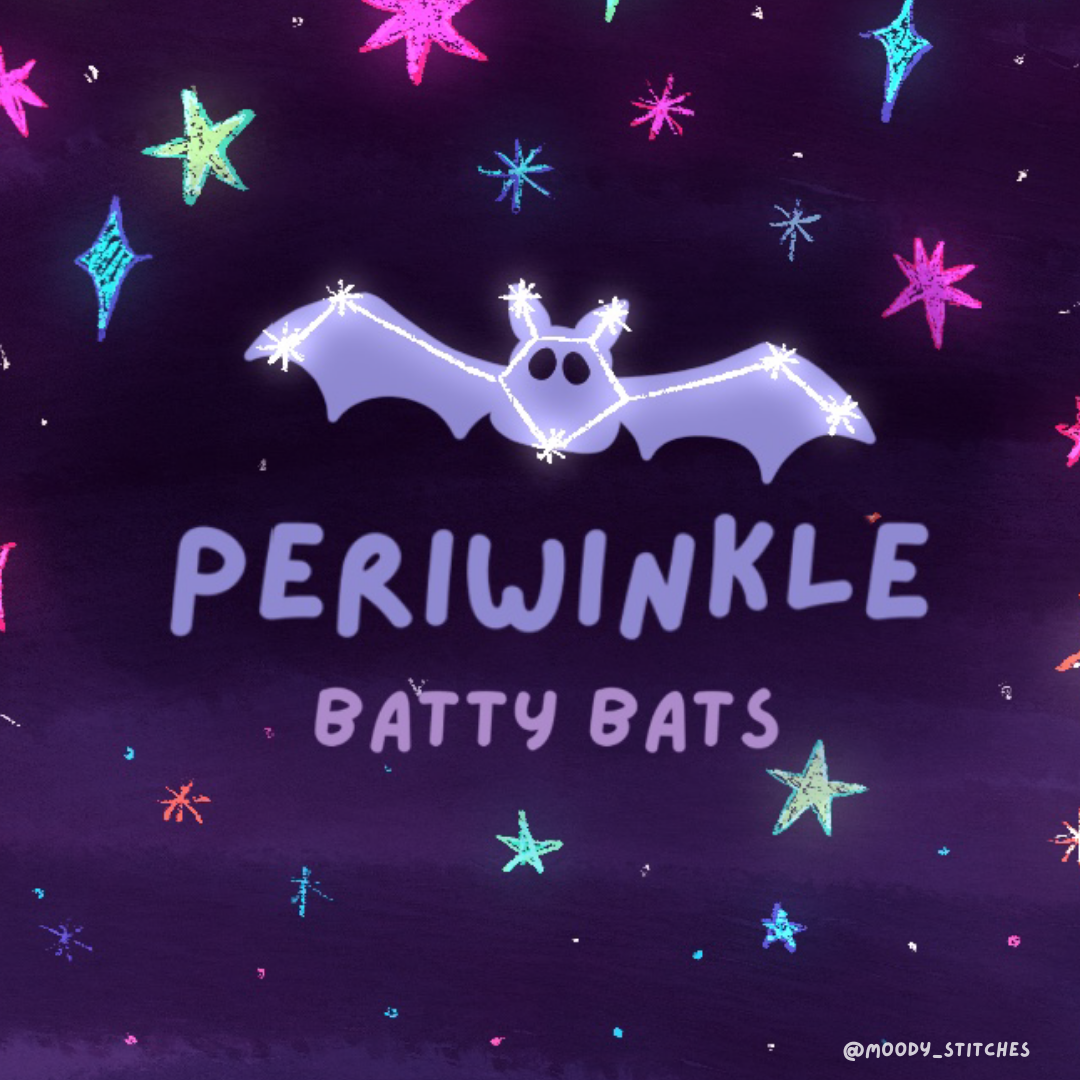 Batty Bats: Periwinkle Plushie Keychain