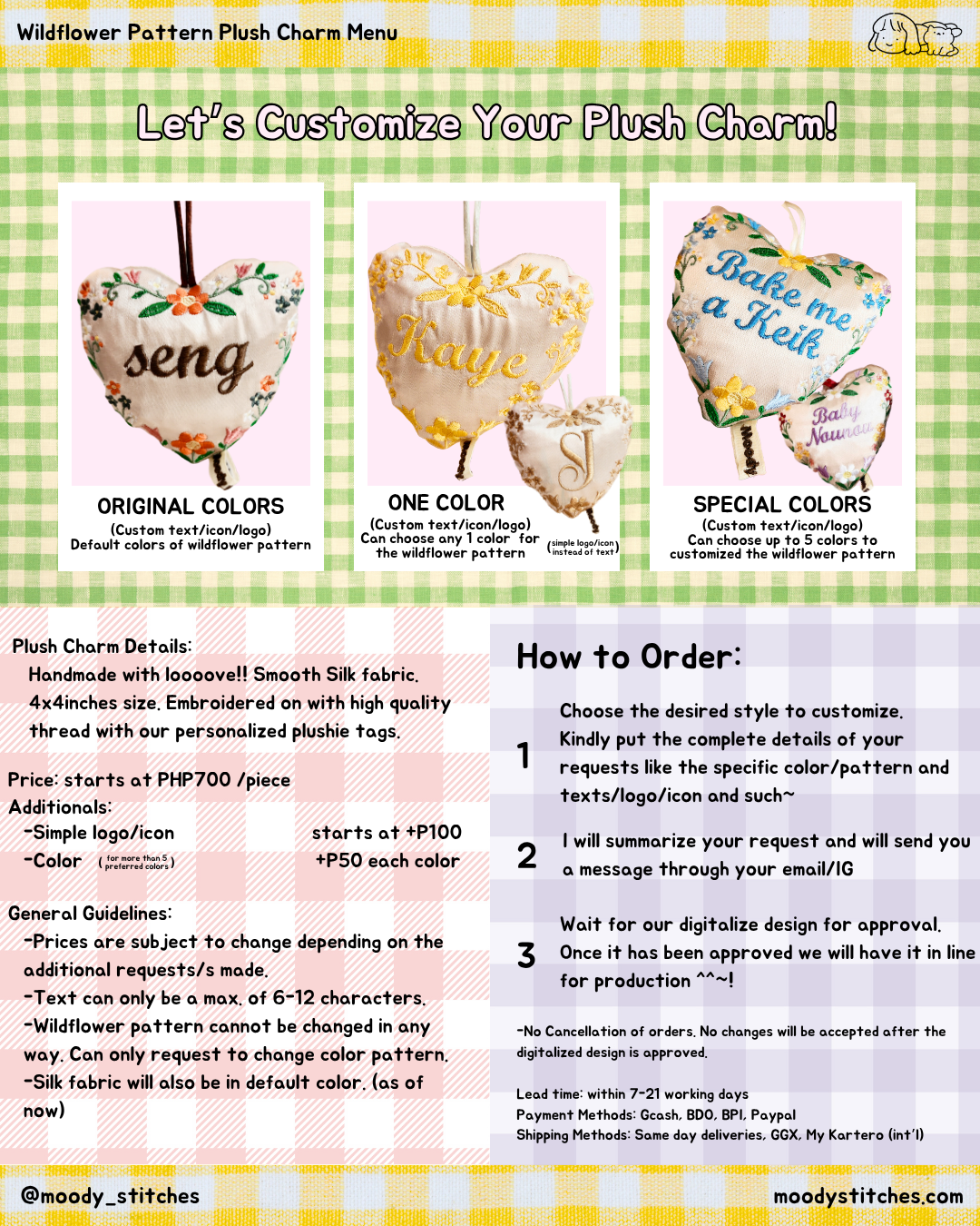 🌿🌼🌸Custom Wildflower Plush Charm🌸🌼🌿